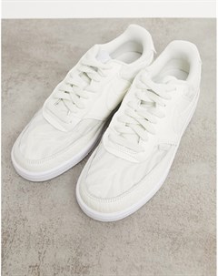 Бело кремовые низкие кроссовки Court Vision Premium Nike