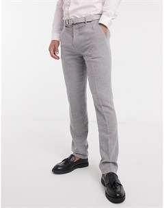 Узкие серые фланелевые брюки Gianni feraud