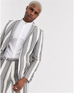 Приталенный пиджак в широкую полоску Twisted tailor