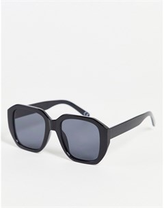 Черные массивные солнцезащитные очки с темными линзами Asos design