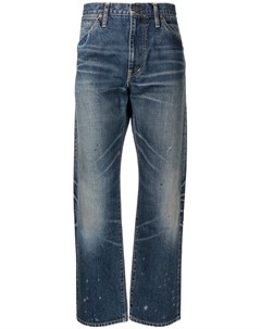 Прямые джинсы с эффектом потертости Visvim