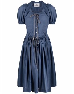 Поплиновое платье с объемными рукавами Vivienne westwood