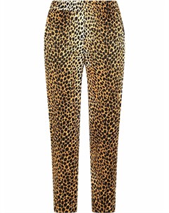 Зауженные брюки с леопардовым принтом Dolce&gabbana