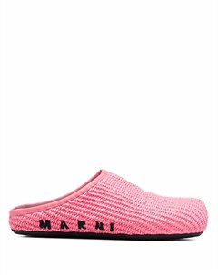 Мюли с вышитым логотипом Marni