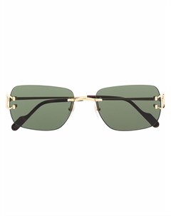 Солнцезащитные очки в прямоугольной оправе Cartier eyewear