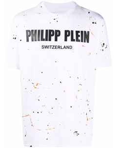 Футболка с эффектом разбрызганной краски Philipp plein