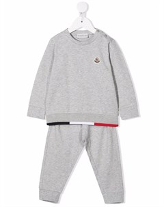 Спортивный костюм с отделкой в полоску Moncler enfant