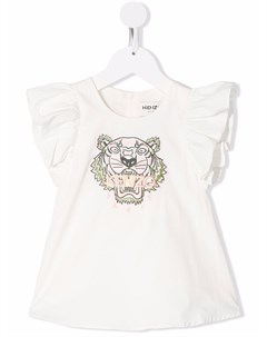 Платье футболка с вышивкой Kenzo kids