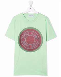 Футболка с логотипом Stone island junior