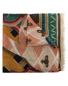 Шерстяной шарф с абстрактным узором Vivienne westwood
