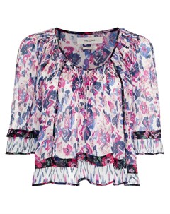 Укороченная блузка Roxini с цветочным принтом Isabel marant etoile