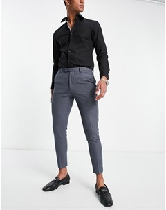 Серые супероблегающие брюки в строгом стиле Asos design