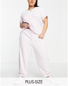Oversized джоггеры розового цвета 80 s Aerobic Plus Adidas originals