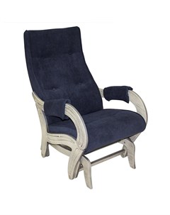 Кресло качалка глайдер Модель 708 Дуб шампань с патиной ткань Verona Denim Blue Leset