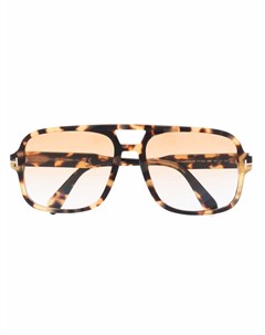 Солнцезащитные очки Falconer черепаховой расцветки Tom ford eyewear