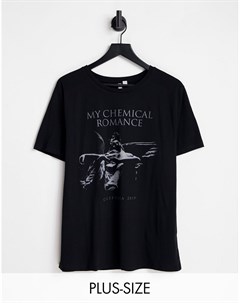 Футболка черного цвета с принтом My Chemical Romance Asos design