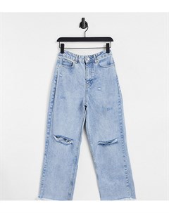Голубые свободные джинсы винтажного мужского кроя New look petite