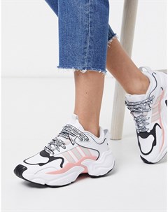 Кроссовки белого розового цвета Magmur Runner Adidas originals