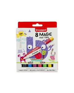 Фломастеры Набор фломастеров меняющих цвет Kids Magic 8 цветов в картонной упаковке Bruynzeel