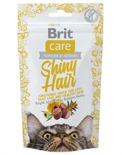 Лакомство для кошек Shiny Hair 0 05 кг Brit*