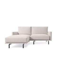 Трехместный диван galene левосторонний с обивкой бежевого цвета 214 см бежевый 214x94x166 см La forma