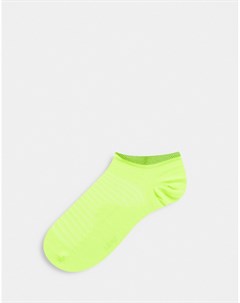 Невидимые легкие носки для кроссовок салатового цвета Spark Nike running