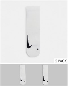 Набор из 2 пар белых носков в стиле унисекс Nike running