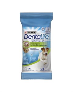 DentaLife лакомство для взрослых собак мелких пород для поддержания здоровья полости рта 49 г Purina dentalife