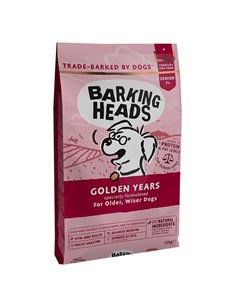 Сухой корм Золотые годы для пожилых собак старше 7 лет с курицей и рисом 12 кг Barking heads