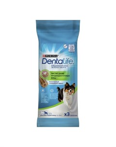 DentaLife лакомство для взрослых собак средних пород для поддержания здоровья полости рта 69 г Purina dentalife