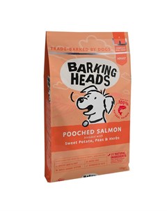 Сухой беззерновой корм Мисочку оближешь для взрослых собак с лососем и картофелем 12 кг Barking heads