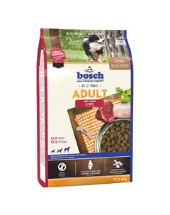 Корм для собак ягненок рис сух 3кг Bosch