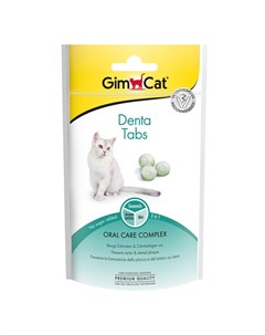 Лакомство для кошек Дента табс Витамины для ухода за полостью рта 40г Gimcat