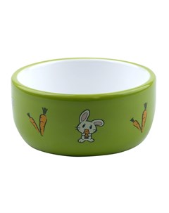 Миска для грызунов Bunny зеленая керамическая 12х12х5 5см 320мл Foxie