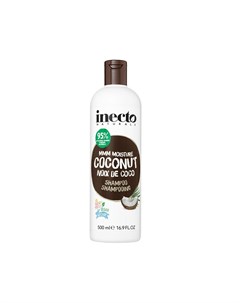 Увлажняющий шампунь для волос Coconut с кокосовым маслом 500мл Inecto