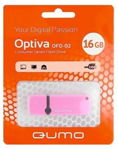 Флешка 16Gb Optiva 02 USB 2 0 розовый Qumo