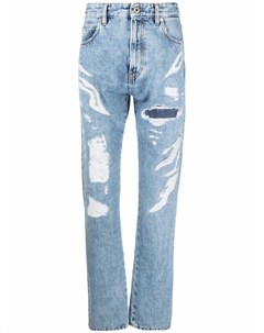 Прямые джинсы с прорезями Just cavalli