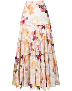 Ярусная юбка с цветочным принтом Aje