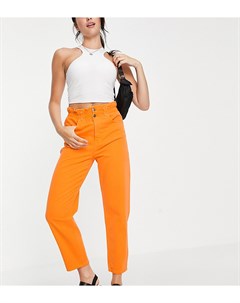 Оранжевые джинсы в винтажном стиле с завышенной присборенной талией Inspired 96 Reclaimed vintage