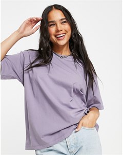 Фиолетовая футболка в стиле oversized Asos design