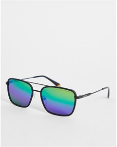 Солнцезащитные очки авиатор в тонкой оправе синего и зеленого цветов с эффектом омбре 6115 S Polaroid