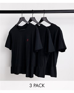 Набор из 3 черных футболок для дома Hendon Farah