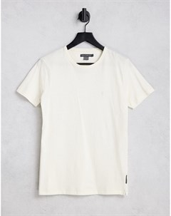 Кремово белая футболка с круглым вырезом French connection