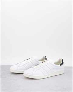 Белые кроссовки с черной вставкой в области пятки Earlham Adidas originals