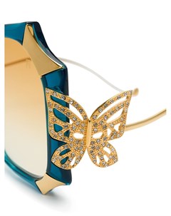 Anna karin karlsson солнцезащитные очки с бабочками на дужках Anna karin karlsson