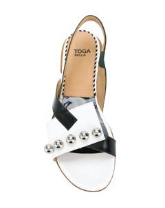 Toga pulla сандалии асимметричного дизайна с открытой пяткой Toga pulla