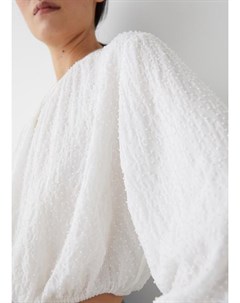 Текстурированная блуза с объемными рукавами & other stories