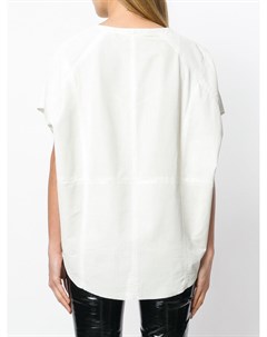 Drome блузка с перфорацией в стиле оверсайз xxl белый Drome