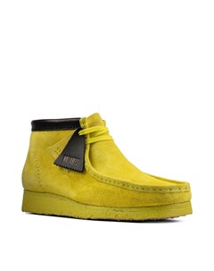 Мужские ботинки зеленые Wallabee Boot Clarks