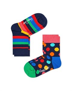 Носки 2 Pack Kids Stripe Socks KSTR02 6002 Happy socks